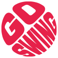 Logotipo Go Swing, golf a domicilio y simuladores en México